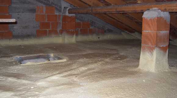 Isolamento termico del sottotetto. Isolamento termico solaio calpestabile